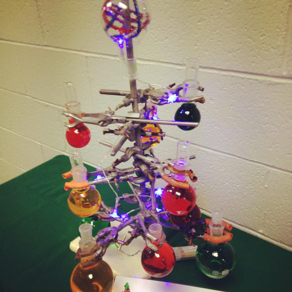cargilleran's tweet image. Our Chemistry Christmas Tree #dkit #dkitscience