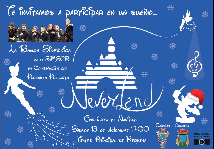 SMSCRequena's tweet photo. Neverland un concierto de Navidad para los más pequeños y para los no tan pequeños. 13 de Diciembre Teatro Principal http://t.co/CGFJ4VnPda