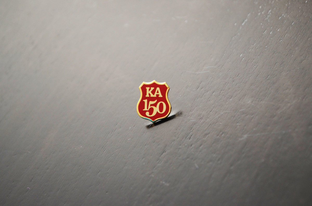 kappaalphaorder's tweet photo. First 5 people to tweet a pic of their commemorative #KAJournal will receive a #KA150 lapel pin. #checkthemailbox http://t.co/FMiyYAkPcq