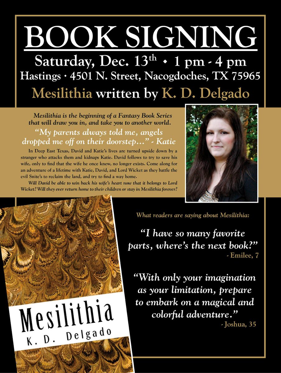 Mesilithia's tweet photo. #BookSigning @VisitNac @downtownnac in @etxtraveler @MYETX Great #Book for #Kids #Teens #Adult #Fantasy @KDDelgado123 http://t.co/CUxGIAAj1D