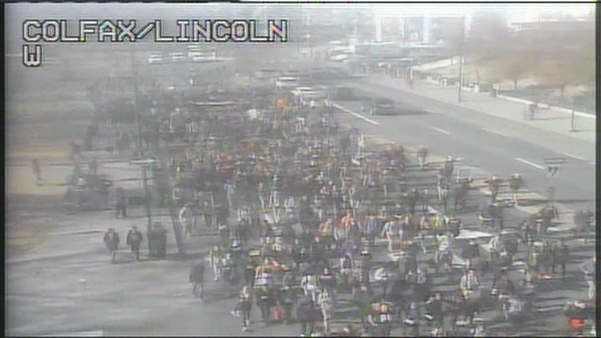 Denver leftists cheer as four police hit by car 