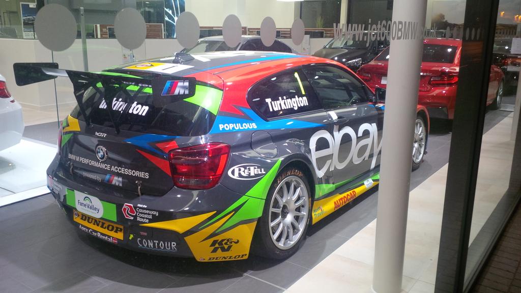 Project_Moghal's tweet photo. Good to see such an awesome machine at your local BMW Dealer! Many congratulations again Colin roll on BTCC 2K15 :-) http://t.co/8yxuGZw2xc