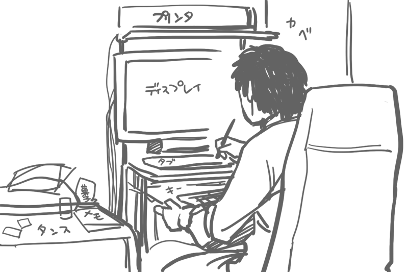 大体こんな感じでタブレットの方が上でタブレットのSCじゃなくキーSCユーザーしている 