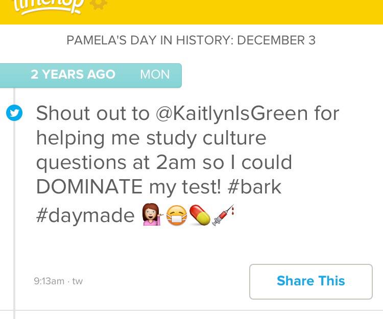 pamelalee33's tweet image. @kaitporterfield I wonder what "bark" meant. Haha you're still the bomb Kait!