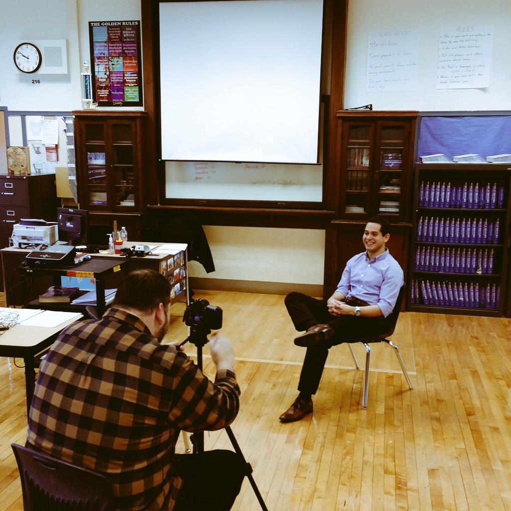 EducatorEval's tweet photo. Why do you @TeachBoston? @BostonSchools teachers answer #comingsoon! Thanks to @MarkMAFilm &amp; @BPSTechnology! http://t.co/Cx3eko7SYz