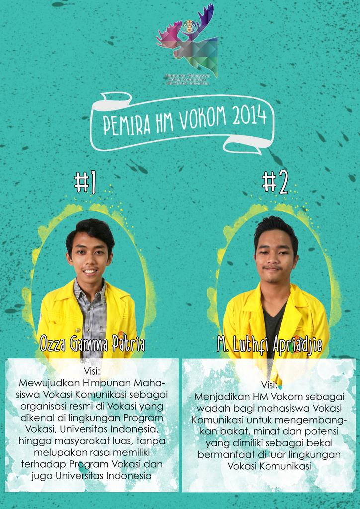 Masih penasaran?? Ayo datang dan berpartisipasi di eksplorasi calon ketua HM Vokom besok jam 4 sore di vb 503 .