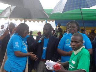While Introducing the Anti-Begging Program of IRB Media Groupe during the IDPD at Karongi District!