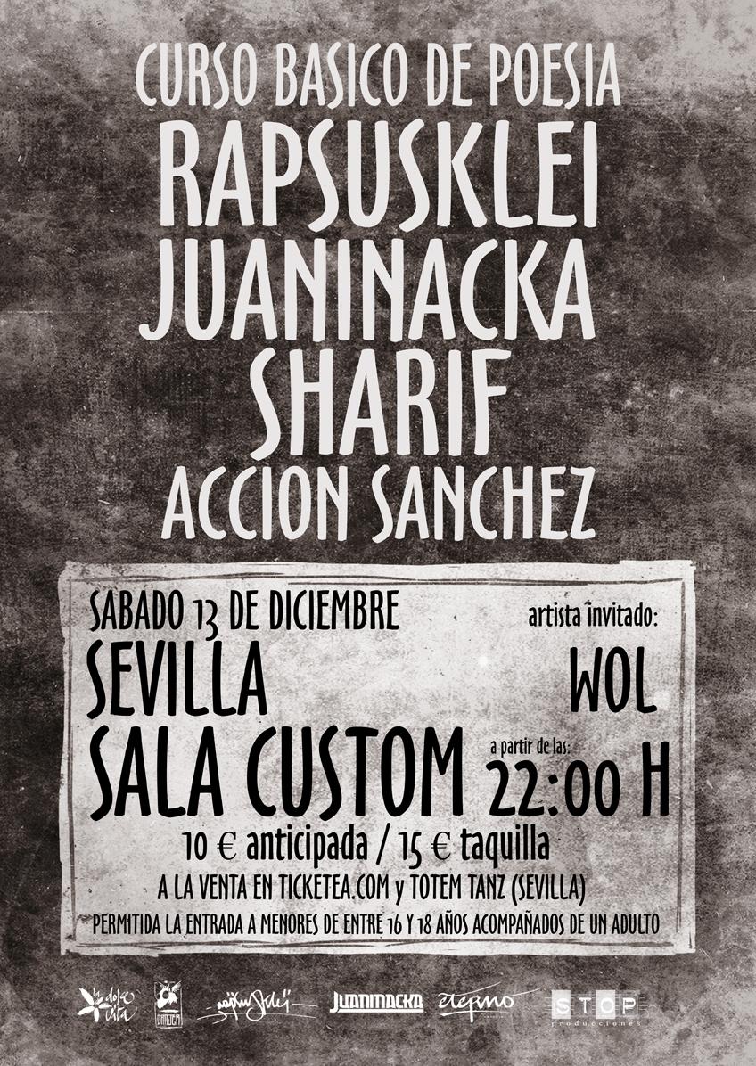 SharifFernandez's tweet photo. Dos unicos conciertos d #CursoBasicoDePoesia, te los vas a perder?!?!
SEVILLA 13/12
ZARAGOZA 20/12
Entradas volando. http://t.co/Y4Kly0GrPB