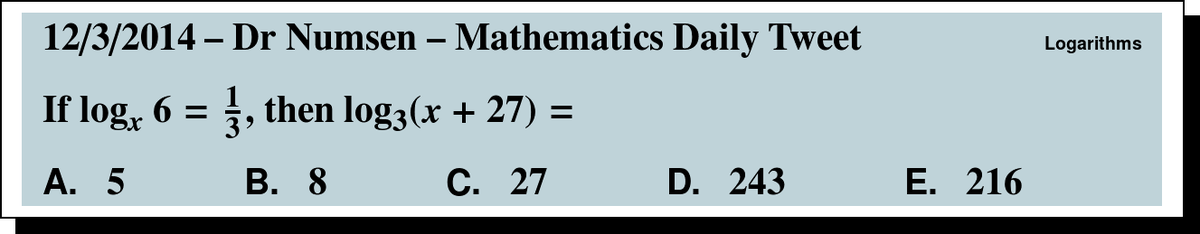 DrNumsenMath's tweet photo. Here's today's Daily #UILMath Tweet!  Answer: http://t.co/o51DH85nwK http://t.co/RycvyUPKDS