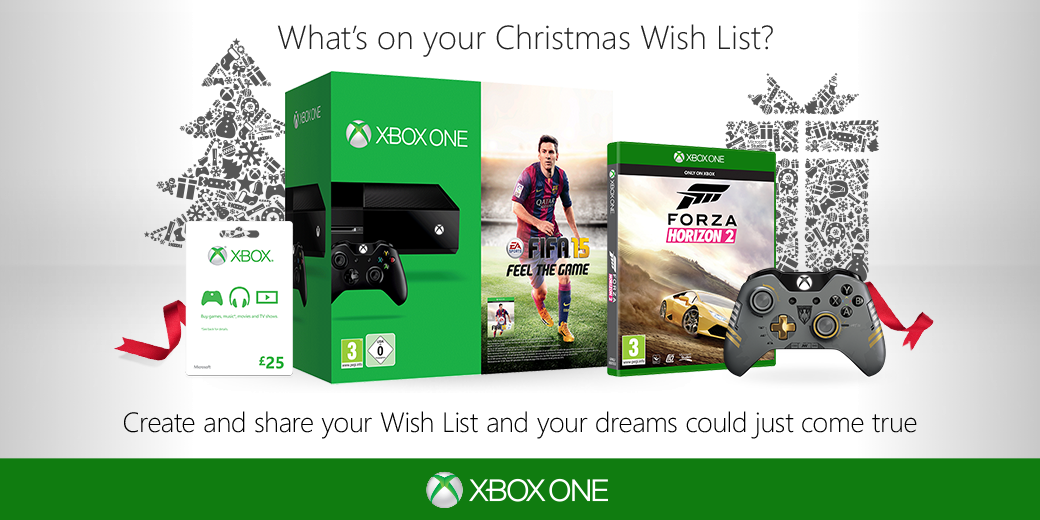 xboxuk's tweet photo. Dreaming of an #Xbox Christmas?
Create &amp; share your Xbox Wish List at http://t.co/pLr7i8zZy1 and you could win it! http://t.co/5EA6l5dj08
