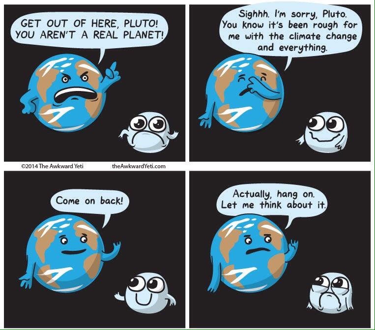 ScienceATM's tweet image. We're being very rude to Pluto...