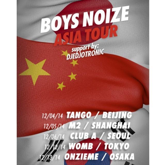 boysnoizerec's tweet photo. @boysnoize is coming to Asia! Supported by the man @djedjotronic !! #bnr #asiatour #interstate101 http://t.co/aHq2trPqau