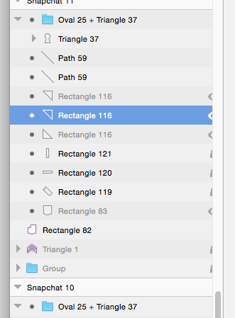 LockFeedApp's tweet photo. @bohemiancoding Sketch3.3 Beta request: Get rid of overflow-x in layer panel so I can see expand/collapse &amp; hide/lock http://t.co/yDtwj7u4YQ