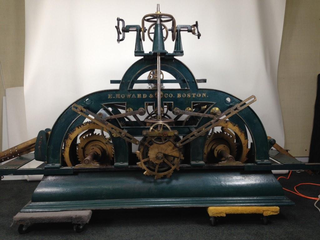 nawccmuseum's tweet image. Another view of the @TrinityWallSt #EHoward that arrived yesterday. #publictime #towerclock #NYCHistory