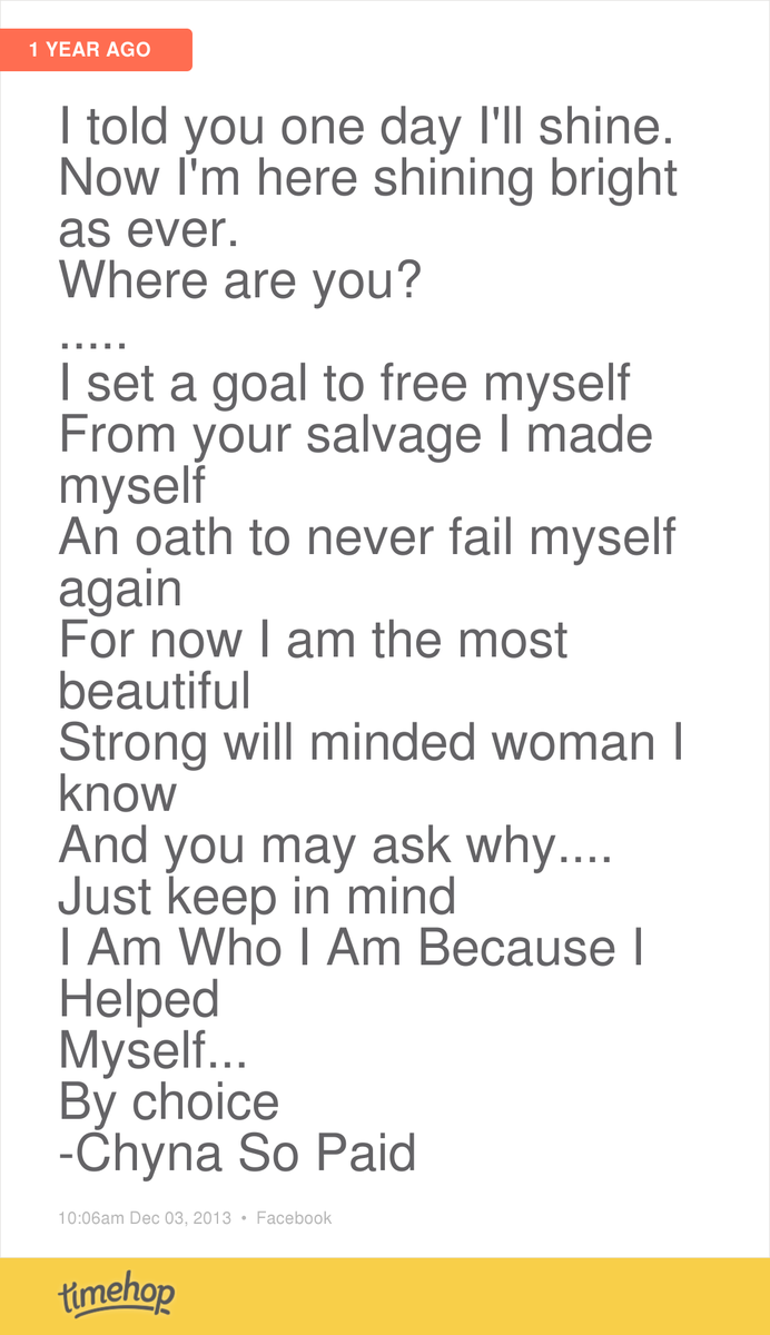 chynasopaid's tweet photo. It took until one year ago I found to truly appreciate myself as a woman glad I was able to and now loving every ... http://t.co/vQVwYdyI08
