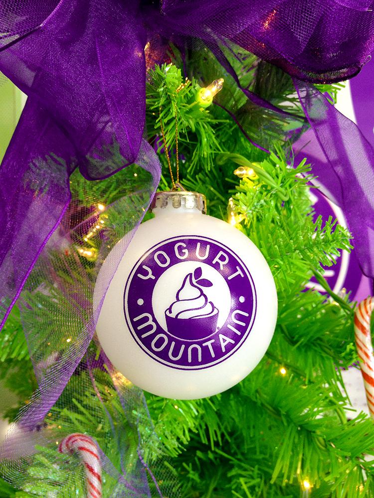 Yogurt Mountain Christmas bulbs, Yogurt mountain, Holiday spirit