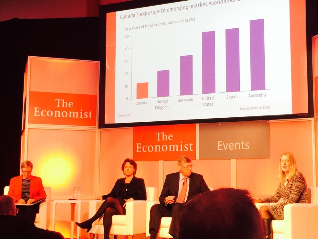 #canadasummit Ailish Campbell (Cdn Council of Chief Execs) challenges Cdn SMEs to pursue high growth export markets