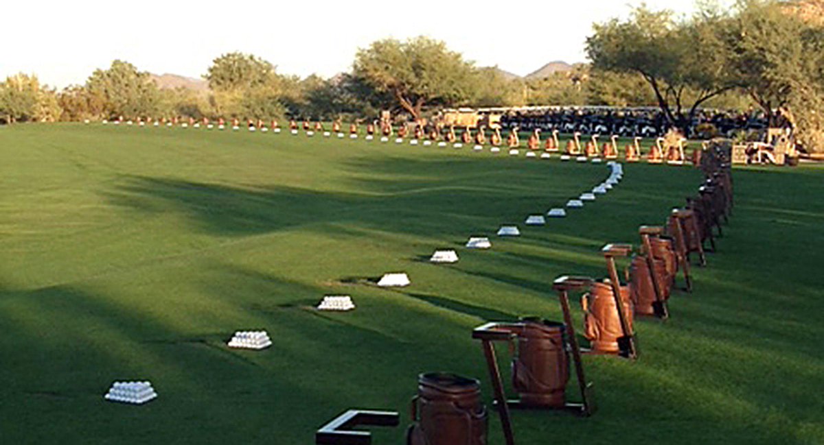 What a beautiful bag stand line up. Thanks for the photo! #whisperrockgolfclub