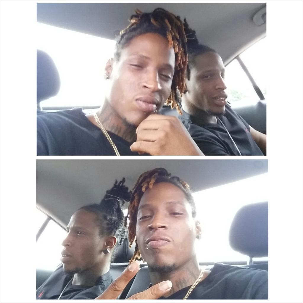 jitt_dread's tweet photo. Me nd dat shooter headed 2 da photo shoot #DDT http://t.co/FYxgOKeJTi
