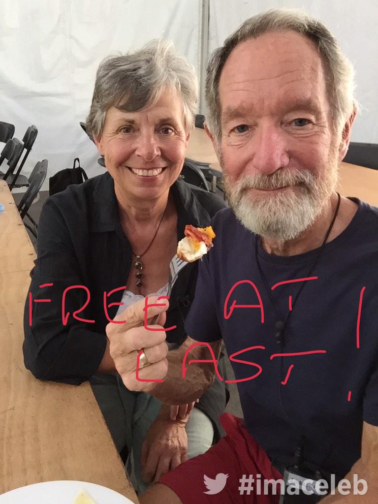 The bush boss @MichaelBuerk is 'free at last' and he wants to share his first message with you! #ImACeleb
