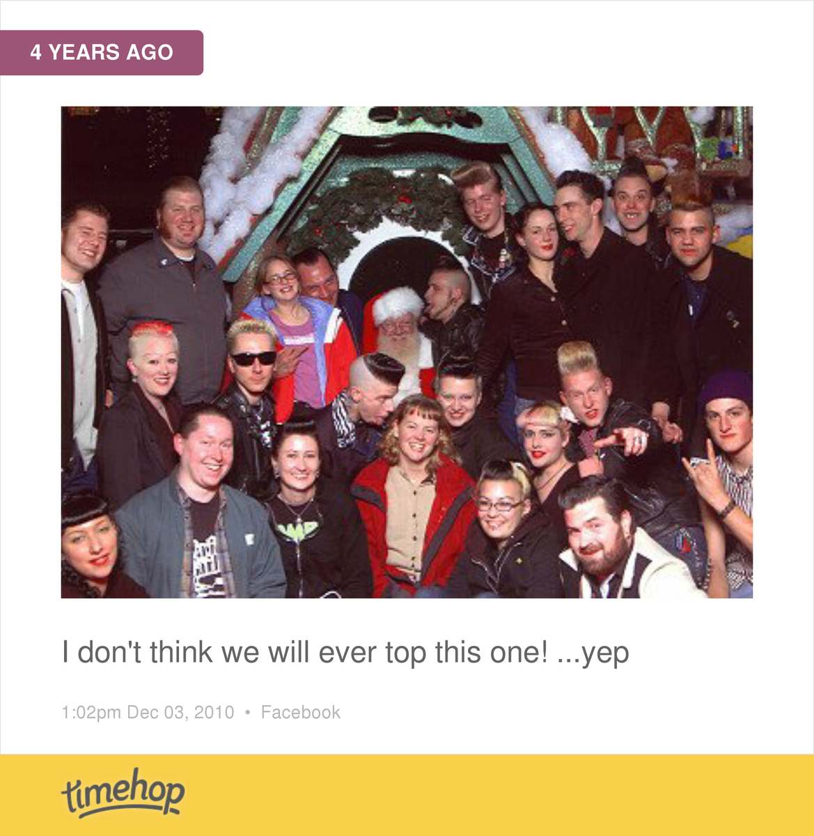 9 years ago big bday bash! Santa loved us!  timehop.com/c/ftp:17407528…