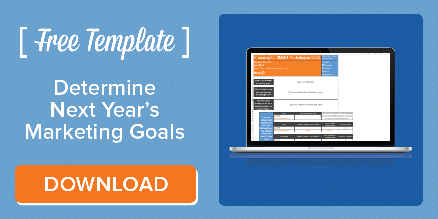 HubSpot's tweet photo. Are your 2015 goals SMART? Set yourself up for success with our free goal-setting template: http://t.co/xPFwJw72ki http://t.co/AunzB7urOv