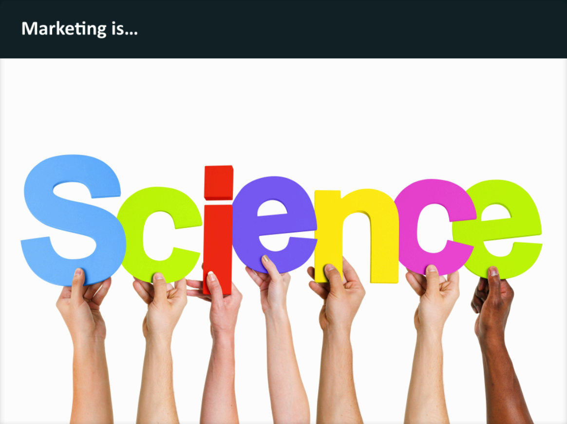 Optimizely's tweet photo. Marketing is art + science. The art hasn't changed, but science has - @hnshah #OptEx14 http://t.co/MMpDL4Waq4