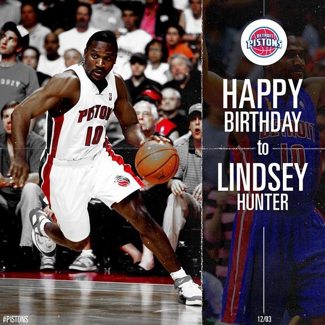Happy Birthday to Lindsey Hunter! by detroitpistons 