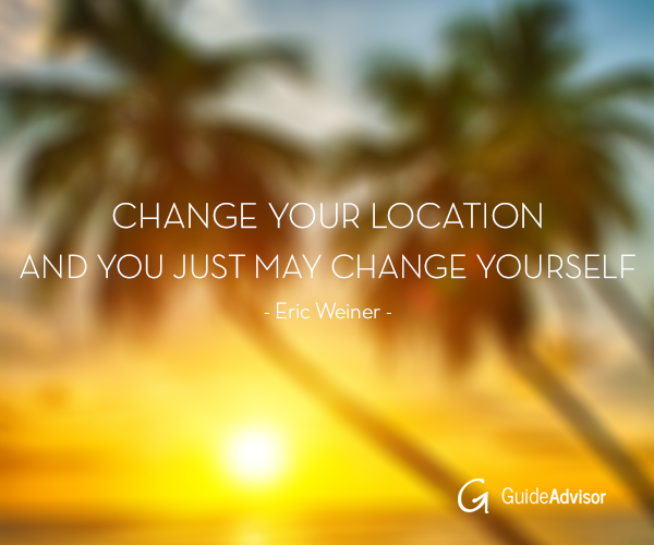 GuideAdvisor's tweet photo. Change your location and you might just change yourself. - Eric Weiner #TravelQuotes # Travel #Wanderlust http://t.co/YHO9hYOXx5