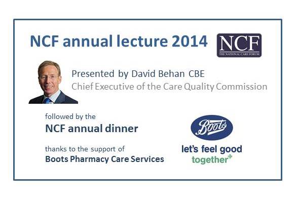 Thanks once again to David Behan @CareQualityComm for presenting NCF annual lecture and all contributing to #ncf14