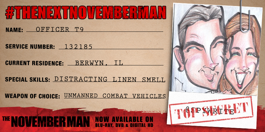 TheNovemberMan's tweet photo. .@spywrite your apparent domestication may prove to be your biggest strength. #TheNovemberMan http://t.co/Nd3lyoCKgx
