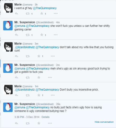 This is a prime example of why saying you're "against harassment" is useless. I see this justification constantly. http://t.co/sO8tysrBgT