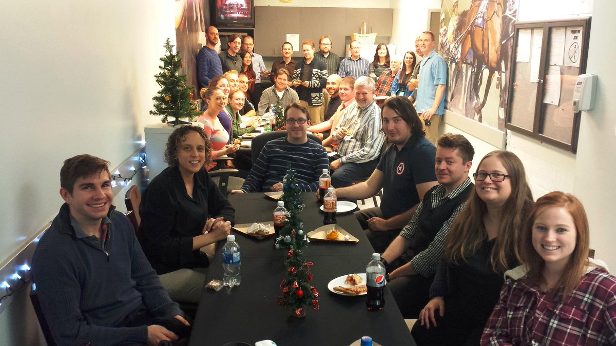 Shan_McG's tweet photo. Happy Holidays from the Woodbine Broadcast Department!! @WoodbineRacing http://t.co/lUgOaIQkD5