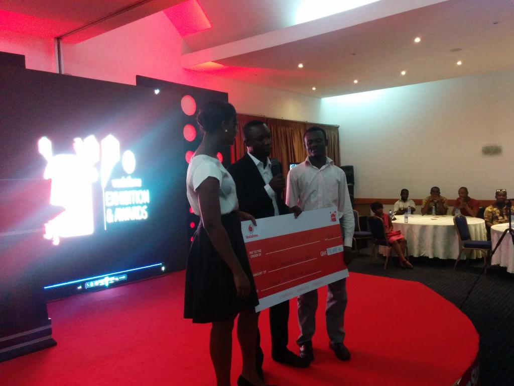 Barcampaccra's tweet photo. Congrats to Team Vicinity which won the Start Up App category at the Vodafone Ghana Appstar awards. #appstargh http://t.co/gEWpRdDdmI