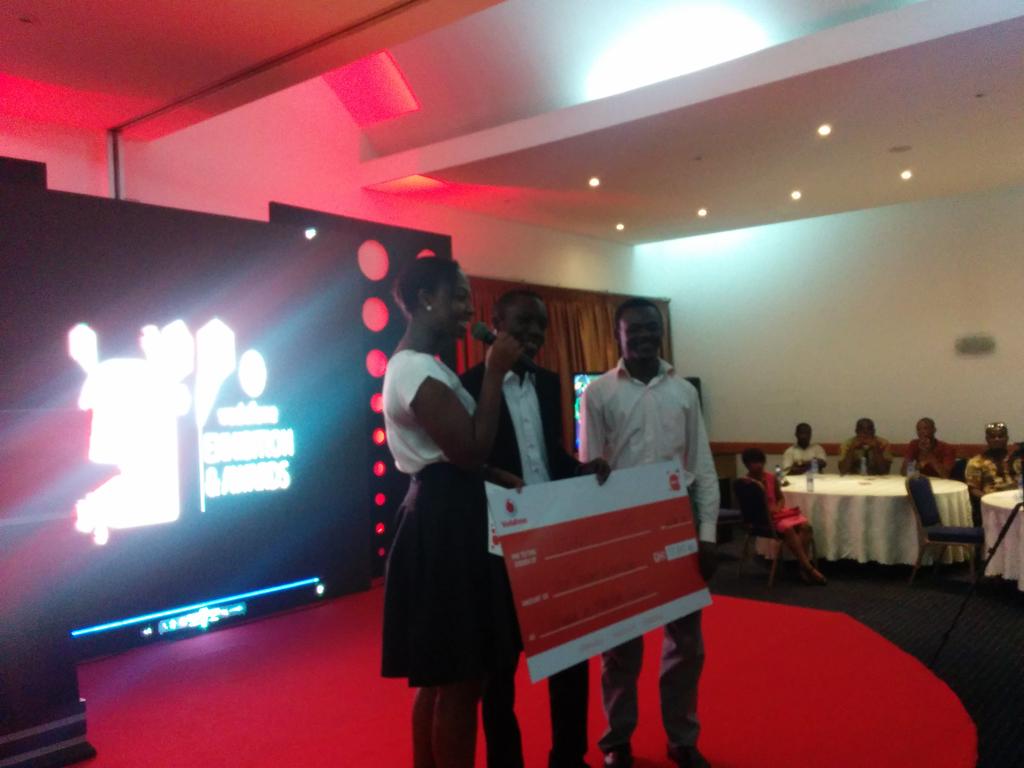 Barcampaccra's tweet photo. Congrats to Team Vicinity which won the Start Up App category at the Vodafone Ghana Appstar awards. #appstargh http://t.co/gEWpRdDdmI