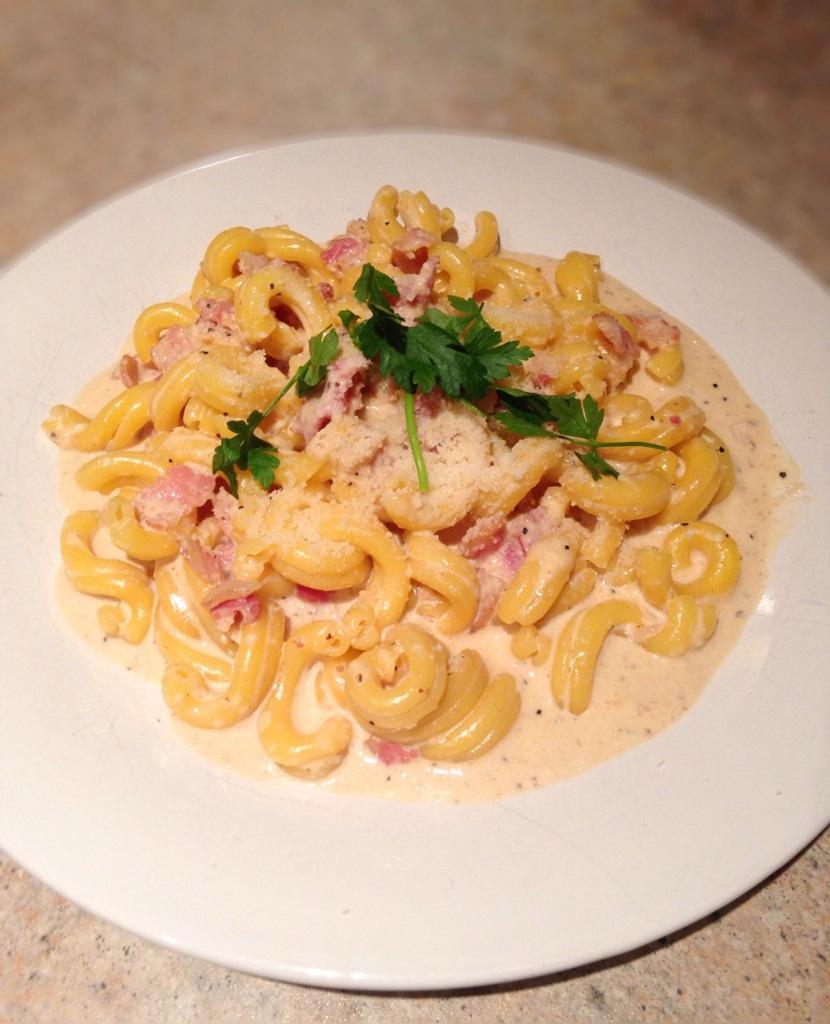 NullaNullaPasta's tweet image. Our Fresh Carbonara Casarecce meal kit. It took us about 10 minutes to whip up this beauty tonight.