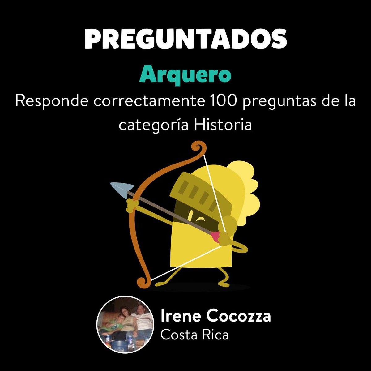 Irene Cocozza ha conseguido el logro Arquero en Preguntados preguntados.com/es/landing