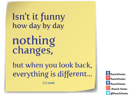PunchNotes's tweet photo. *Looking back...*

#CSLewis #lifequote #QuoteOfTheDay http://t.co/qFHN629Kar