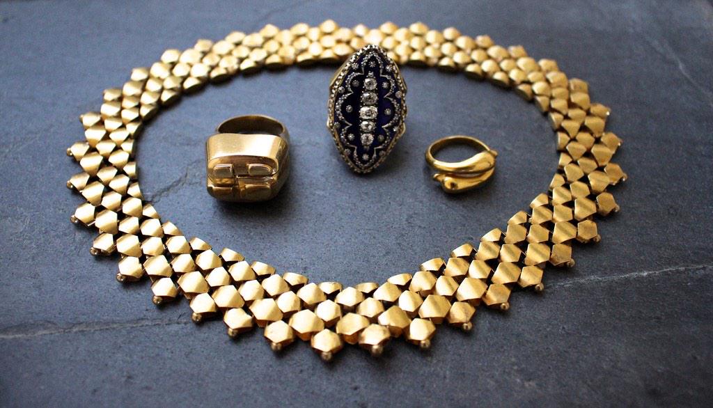 gemgossip's tweet photo. I loved photographing these antique gold jewels from #craigevansmall Check out the feature on http://t.co/o4NGCIMfyG http://t.co/14mwL91aXB