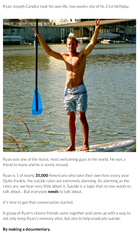 RobFoxThree's tweet photo. Hey guys, it'd be amazing if you'd help this great cause in honor of MIZ student Ryan Candice: http://t.co/ZMueGRsz40 http://t.co/3BiNdmOJU3
