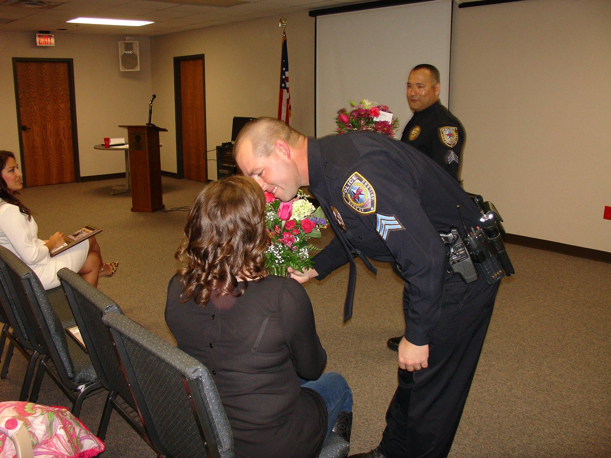 abilenepd's tweet photo. #Abilenepd Congratulations to our newest Sgts Ismael Jaimes and Tommy Bryant. Both were promoted this afternoon. http://t.co/bMUQaJQK7J