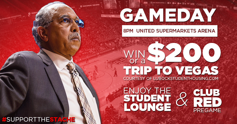TechAthletics's tweet photo. GAMEDAY | Don't miss out on the excitement of Red Raider Basketball tonight at 8 p.m. #WreckEm http://t.co/dMu456nIVI