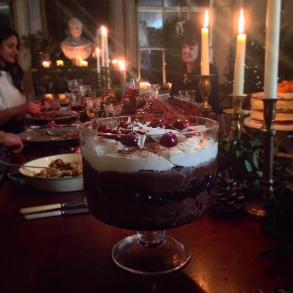 Donal Skehan on Twitter "My dessert this eve chocolate brownie cherry