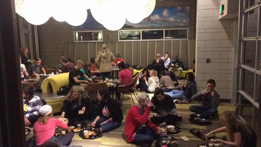observingMSU's tweet image. Case caf or disaster relief center???