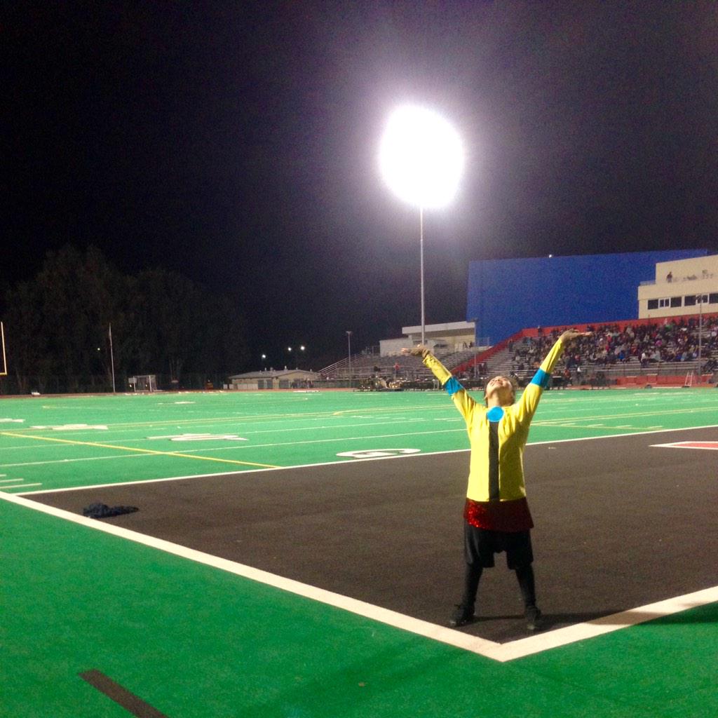khrndo's tweet photo. It's been a great 4 years on this field. #Pointandlinetoplane #jlhscolorguard http://t.co/qw0yN0qd1p