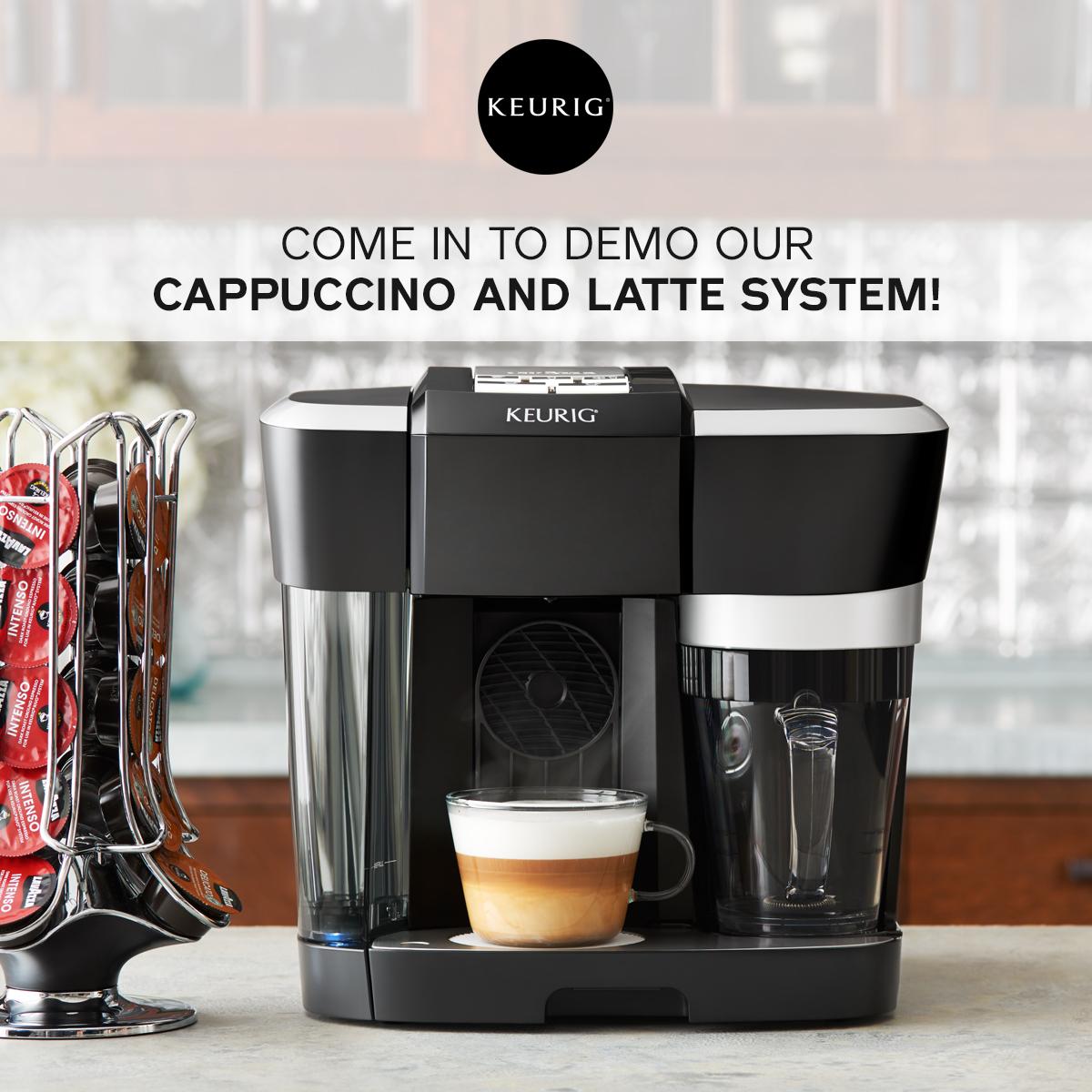 Keurig's tweet photo. Hey MA! Stop by our #KeurigStore @BurlingtonMalMA to demo & receive a 20% off our #Rivo System thru 11/23. Cheers! http://t.co/dK9GK1Tu4C