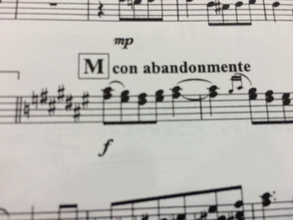 Never has a direction on a piece of music been more apt ..... #6sharps #areyoujoking?!