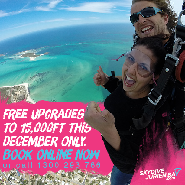 SkydiveJBay's tweet photo. Get a free upgrade to 15,000ft this December on all 14,000ft tandem skydives! Book online at http://t.co/98xcVd27jO http://t.co/iTG6NKGht1