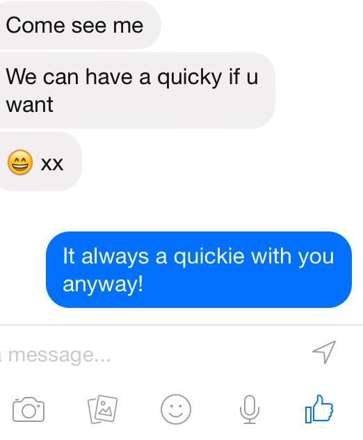 AlisonBraid's tweet photo. @TheLadBible girls reply to the guy #quickie #ladbible #quickcomeback http://t.co/XAwPxyUUqi
