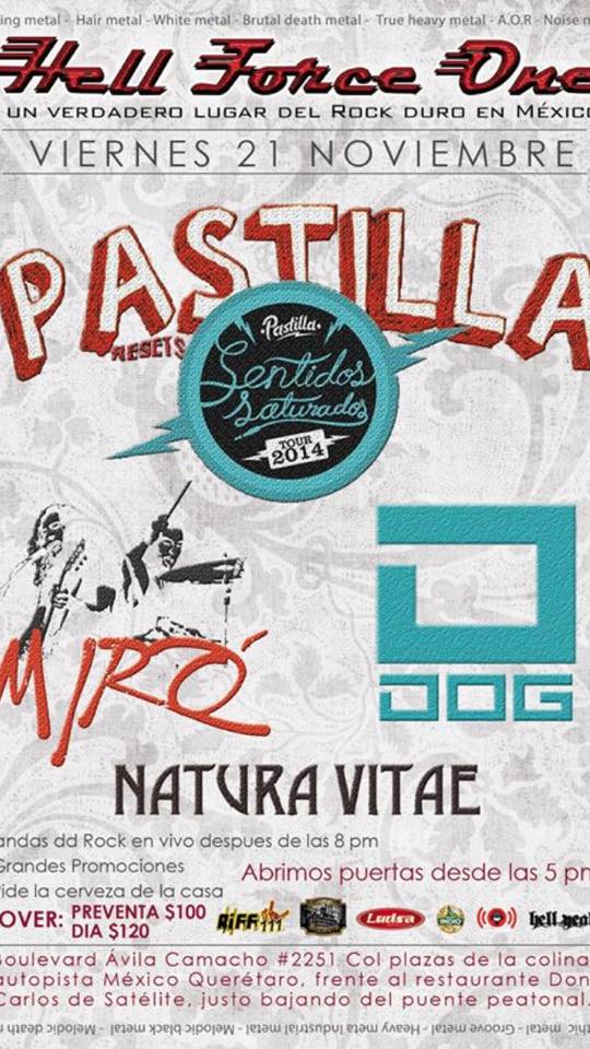 Dogmexicoficial's tweet image. Hoy acceso 8:00pm @Dogmexicoficial tocamos como 10:30 los esperamos!!! @mypastilla @mirorockon #HellForceOne